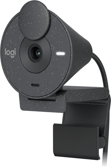 Logitech Brio 300 Webcam, Grey - Image 1