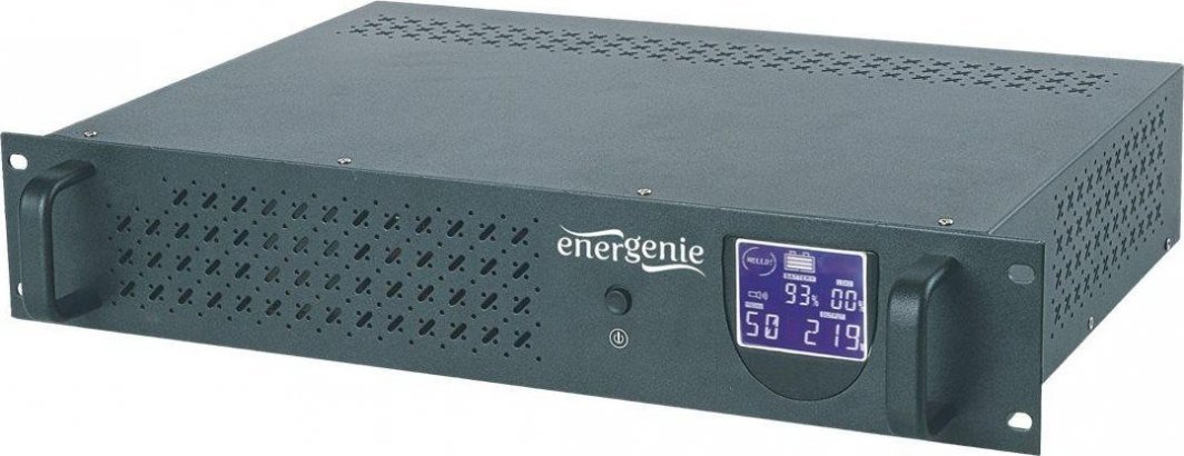 Gembird UPS 2000VA Line-Interactive (UPS-RACK-2000), 3.4U, Black - Image 1