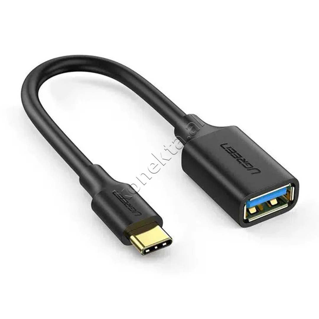 UGreen USB-A to USB-C Adapter, Black - Image 1