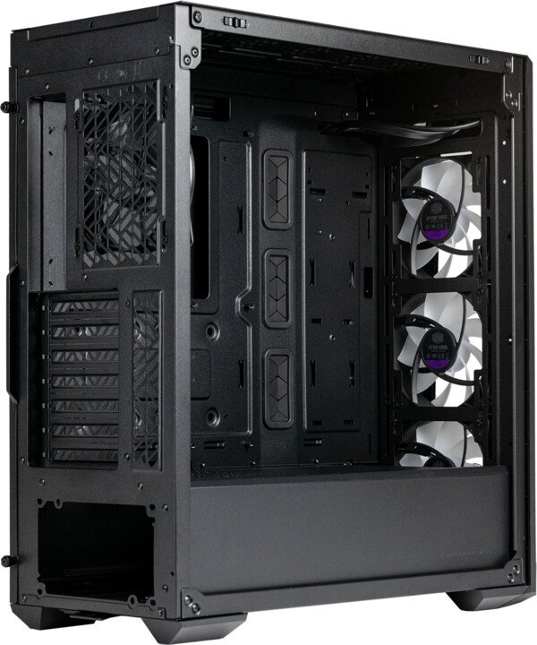Cooler Master MasterBox 520 Mesh Case, Transparent Side Panel, Black - Thumbnail 12