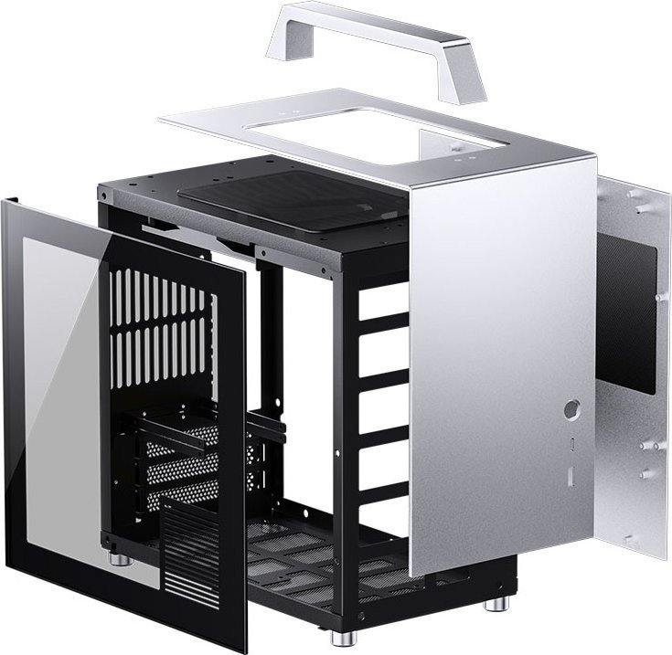 Jonsbo T8 Plus RGB Case, Silver, Mini Tower - Thumbnail 8