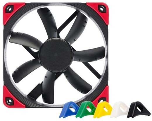 Noctua NF-S12A PWM Fan, Chromax Black Swap - Image 1