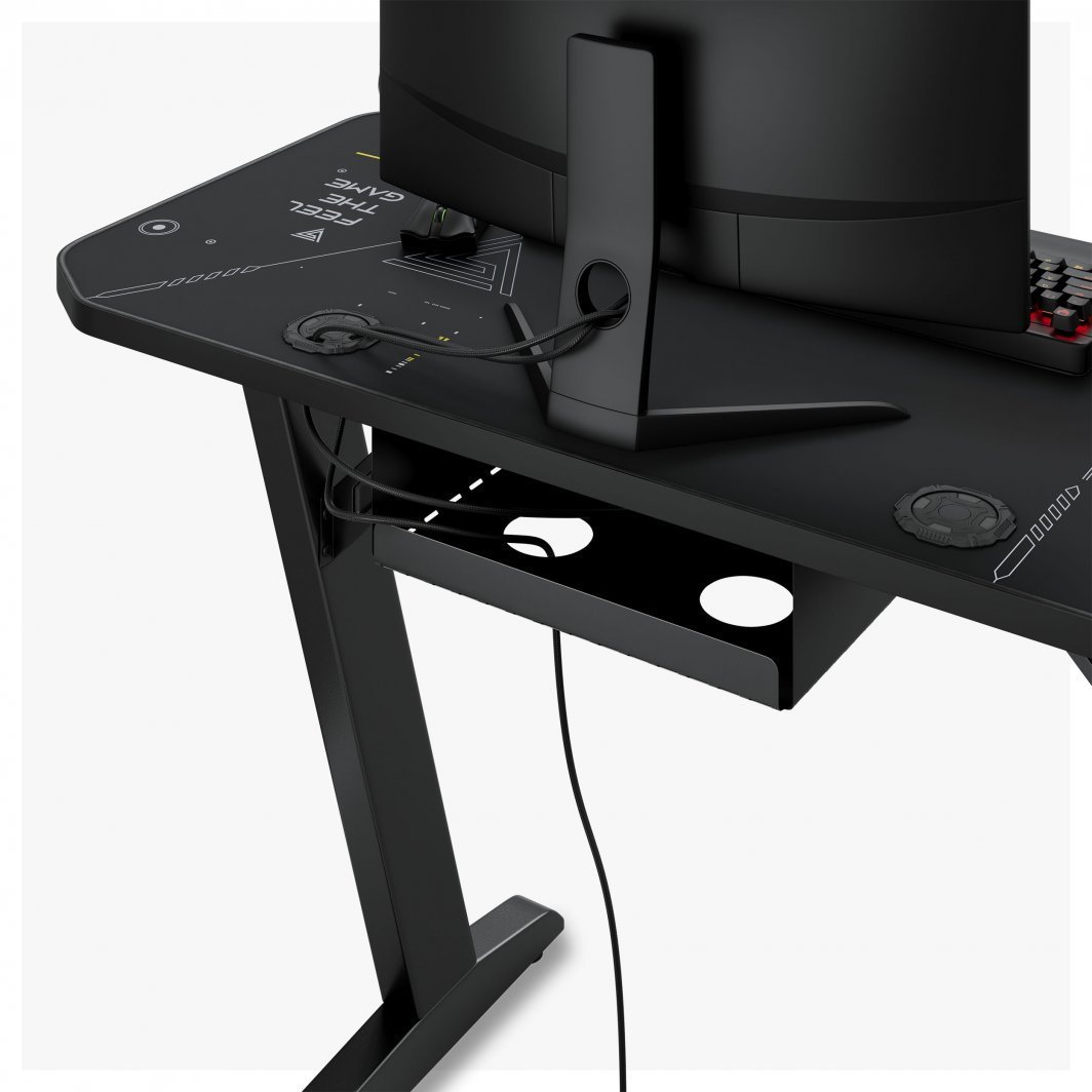 SENSE7 Nomad Cybernetic Table, 120cm x 60cm, Black - Thumbnail 9