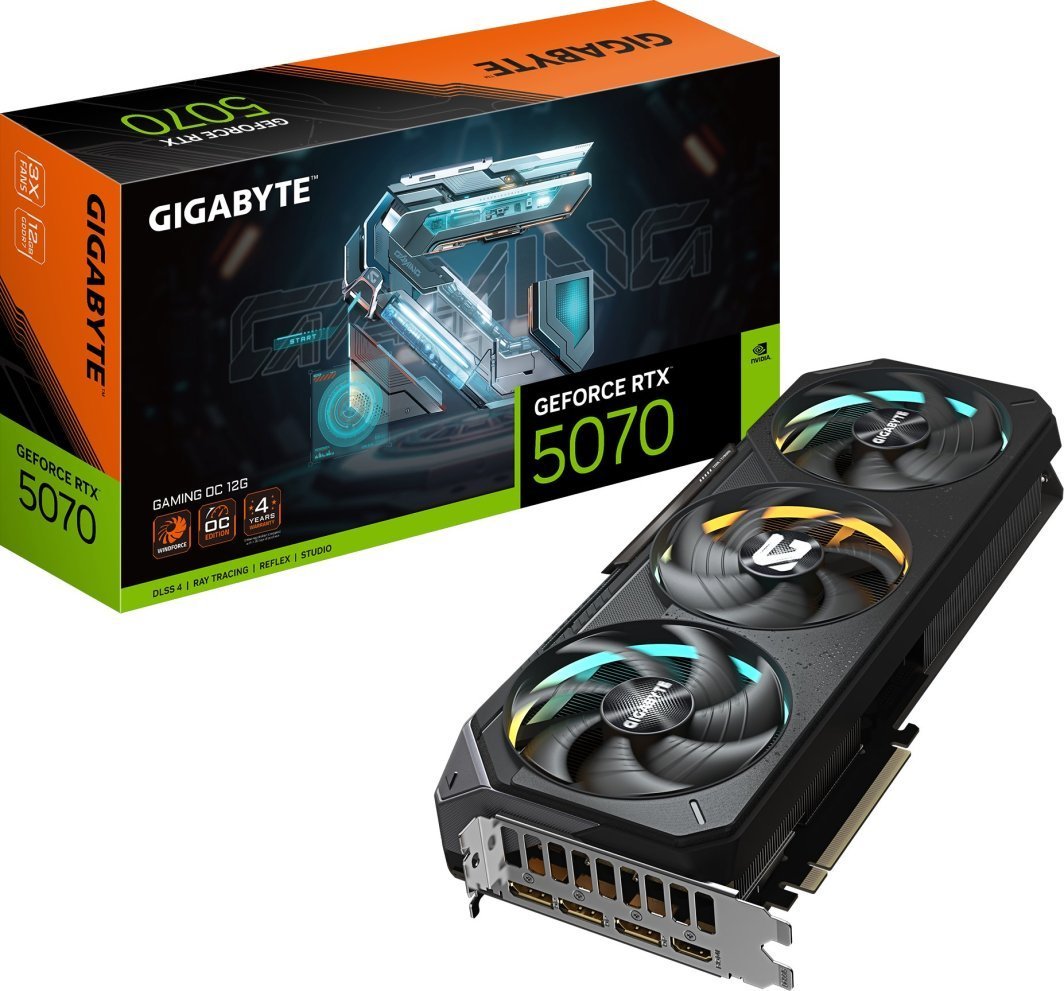 Gigabyte GeForce RTX 5070 Gaming OC 12GB GDDR7 Graphics Card - Image 1