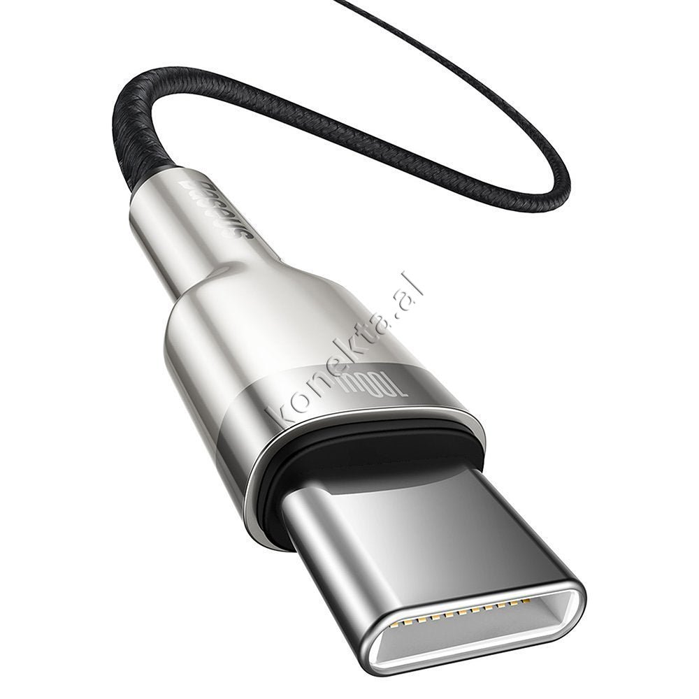 Baseus 100W Charging Cable, Type-C to Type-C, 2m, Black - Thumbnail 6