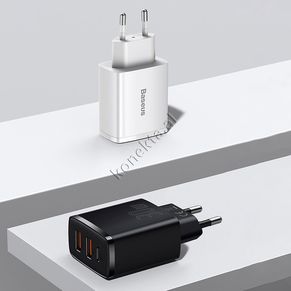 Baseus Fast Charge 30W Charger, 3 Ports - Thumbnail 15