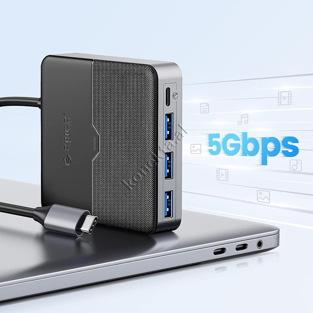 Orico Type-C HUB Adapter 6 Në 1 Me Port HDMI 4k@30Hz Dhe PD 100W - Thumbnail 8
