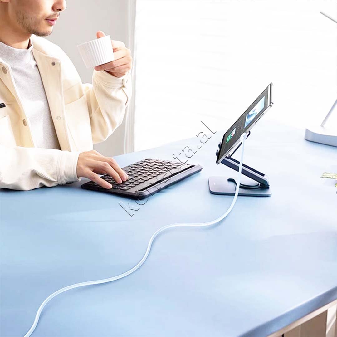Baseus USB-A to Lightning Charging Cable, 1m / 2m, White - Thumbnail 6