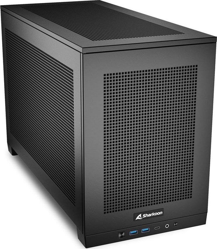 Sharkoon Rebel C20 Case, Black, Mini Tower - Thumbnail 4