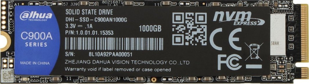 Dahua Technology C900A SSD, 1TB, M.2 2280 PCI-E x4 Gen3 NVMe - Thumbnail 2