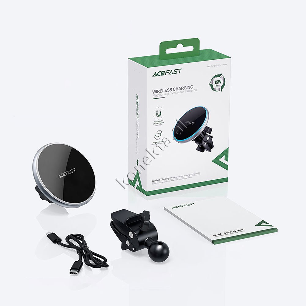 AceFast Mbajtese Celuari Per Makine Me Karikim Wireless - Thumbnail 8