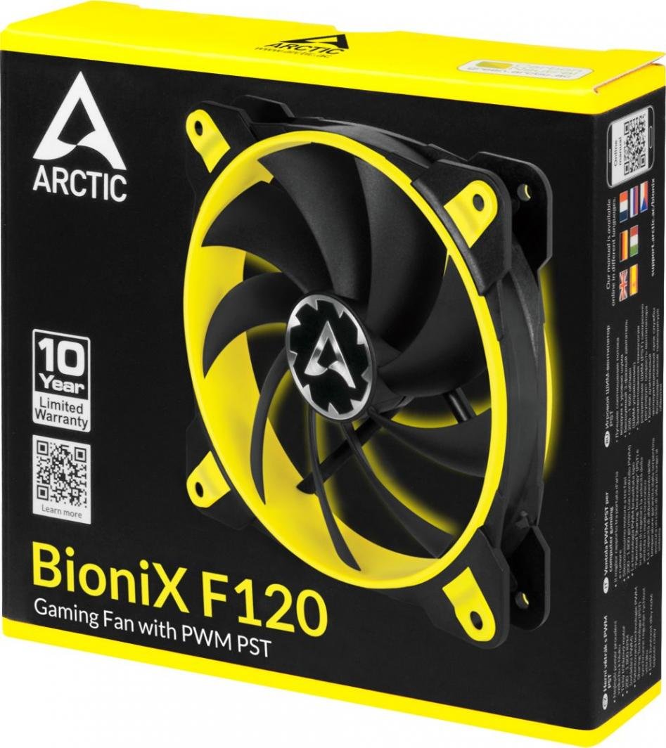 Arctic BioniX P120 Cooler, 120 mm, Yellow - Thumbnail 5