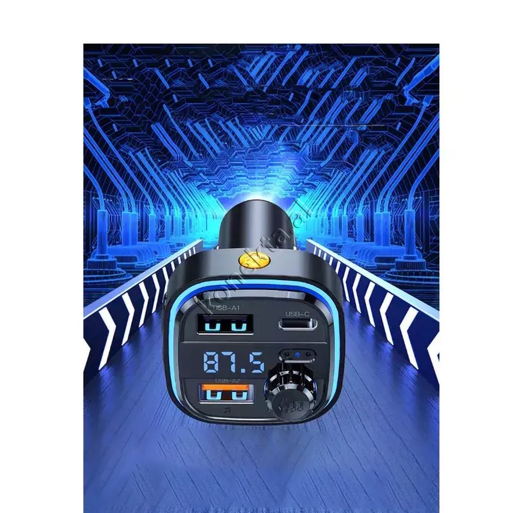 XO Adaptor Karikimi Me Ndricim, Panel Digjital Dhe Mp3 Me Bluetooth Per Makine - Thumbnail 8