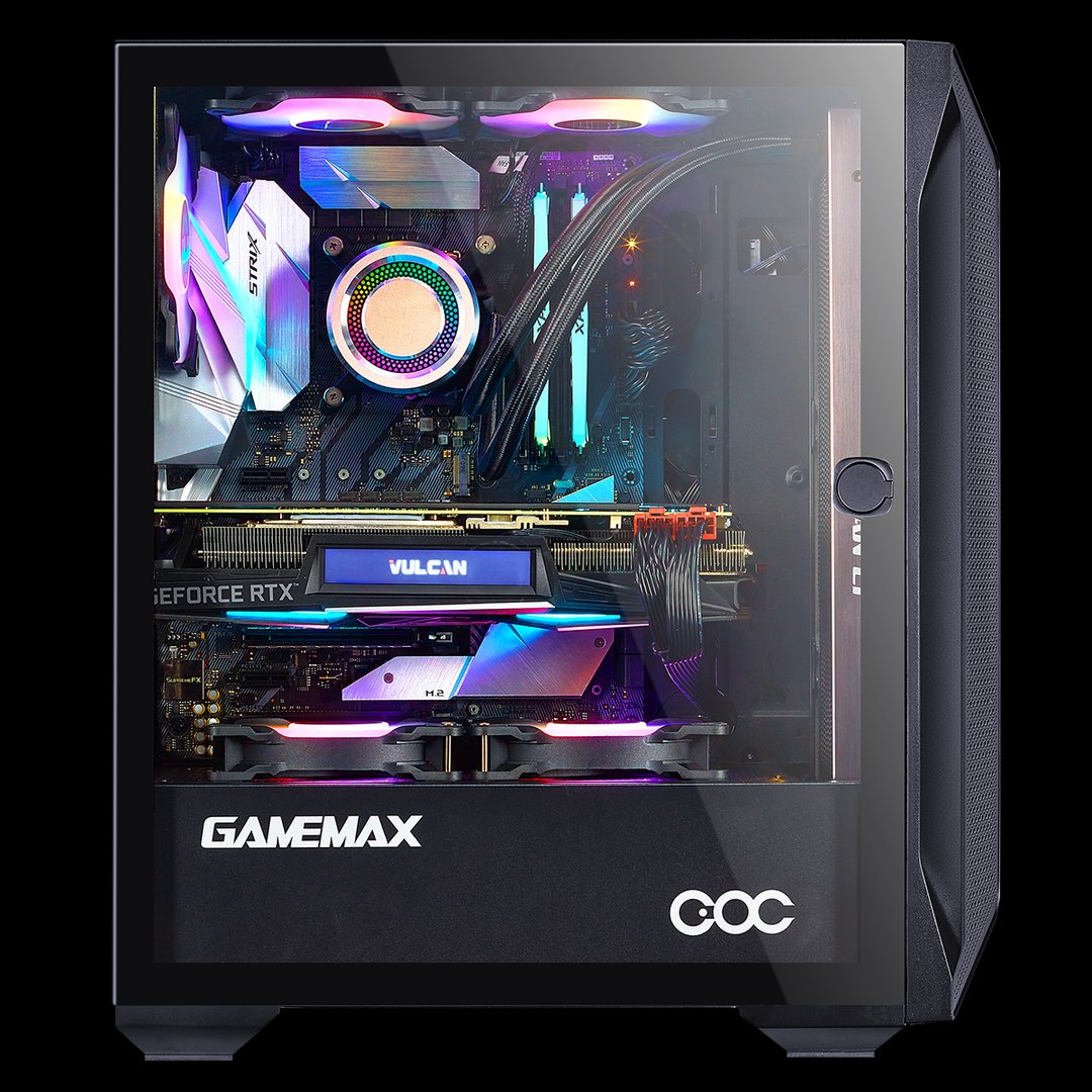 PC GAMEMAX Desktop, Ryzen 9-5950X, 32GB DDR4 RAM, 2TB SSD, Nvidia RTX 4060 8GB - Image 1