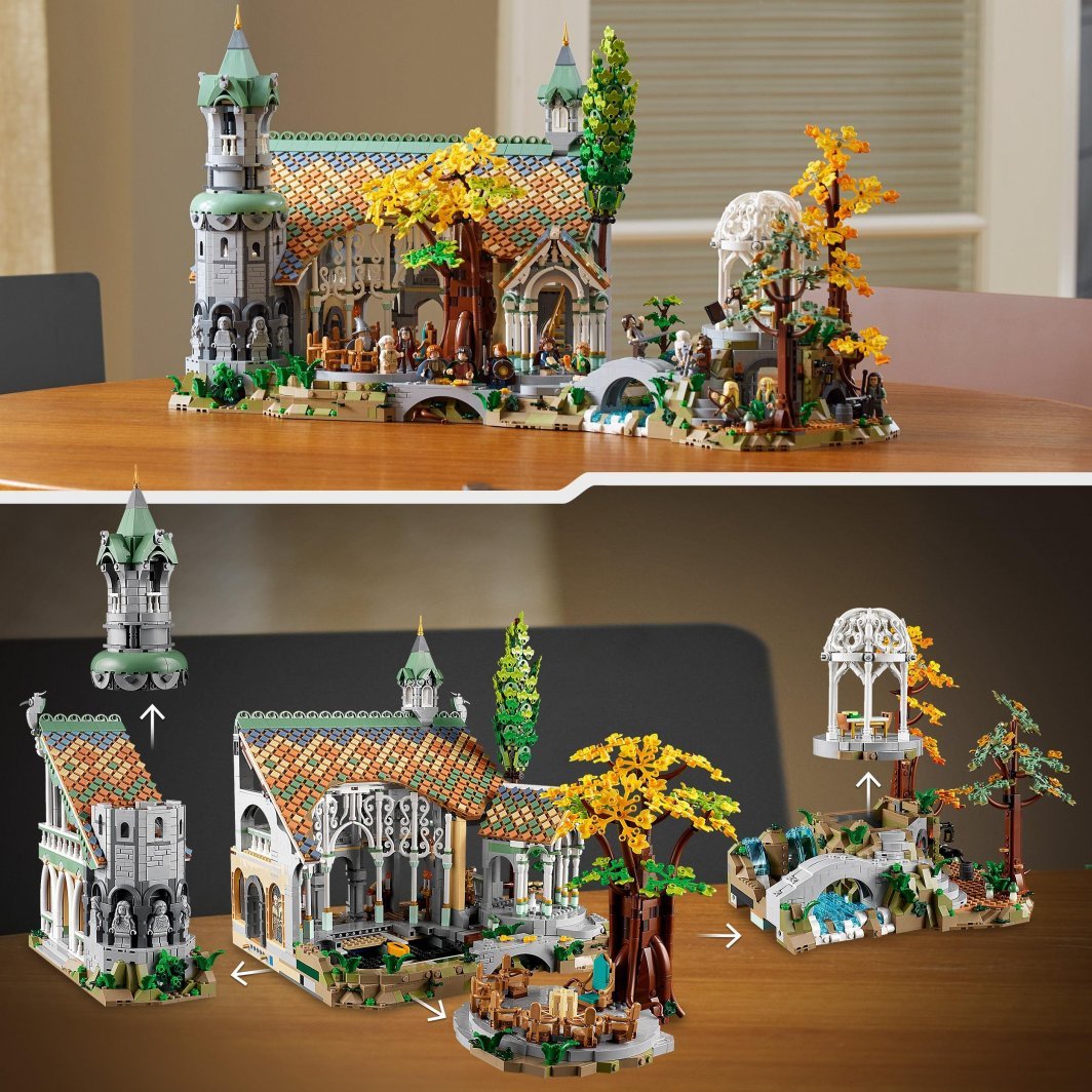 LEGO Icons 10316 The Lord of the Rings Rivendell Set, 6167 Pieces - Thumbnail 3