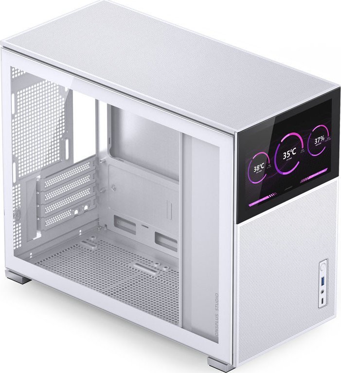 Jonsbo D31 Case, White, Mini Tower - Thumbnail 2