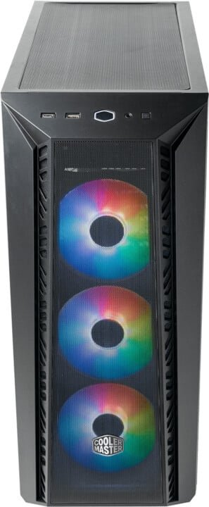 Cooler Master MasterBox 520 Mesh Case, Transparent Side Panel, Black - Thumbnail 18