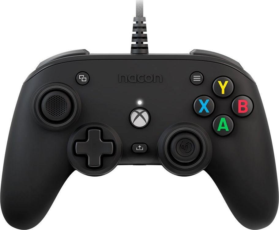 Nacon Pro Compact Controller, Wired, Black - Image 1