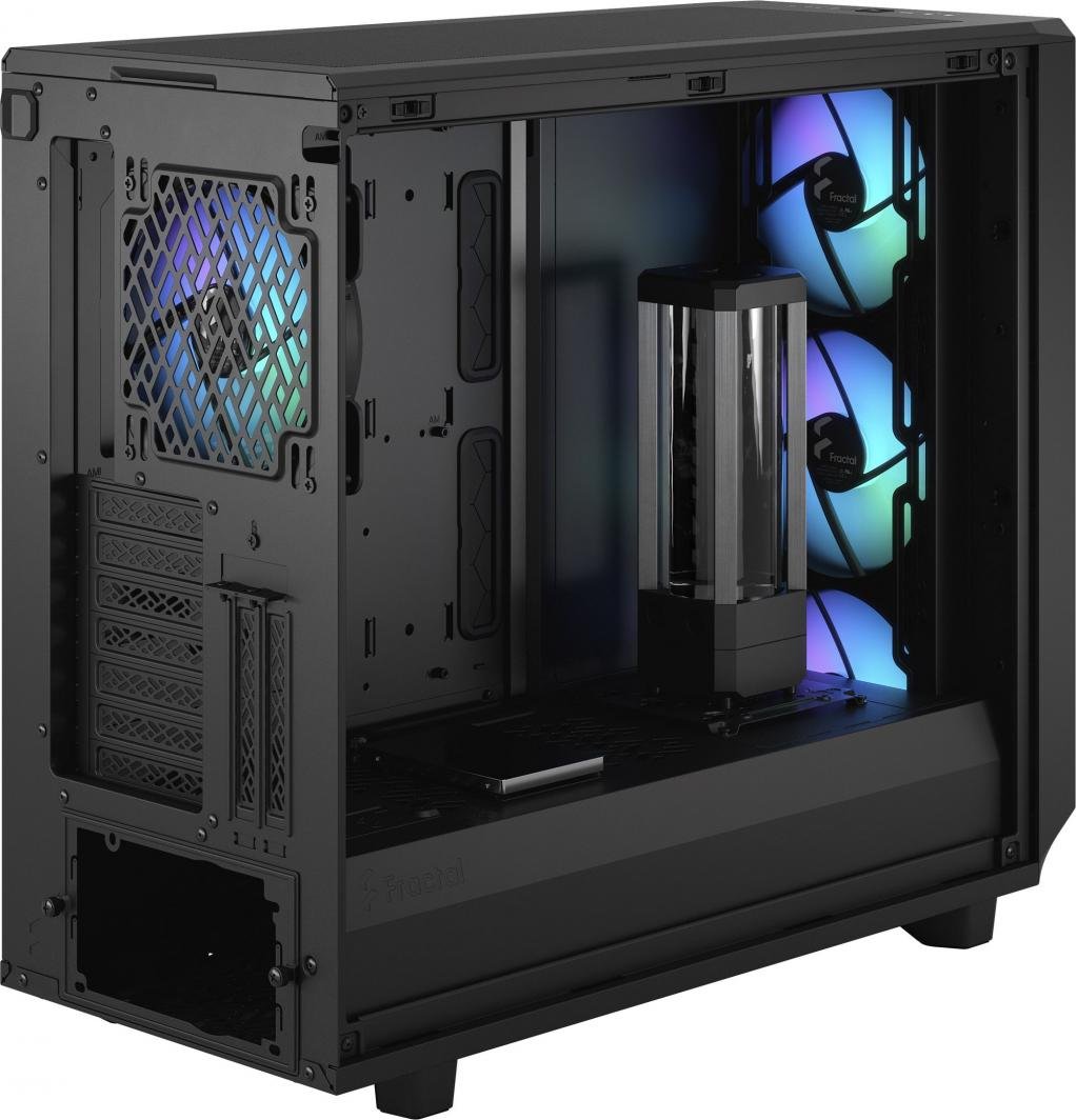 Fractal Design Meshify 2 RGB TG Light Tint Case, Midi Tower - Thumbnail 4