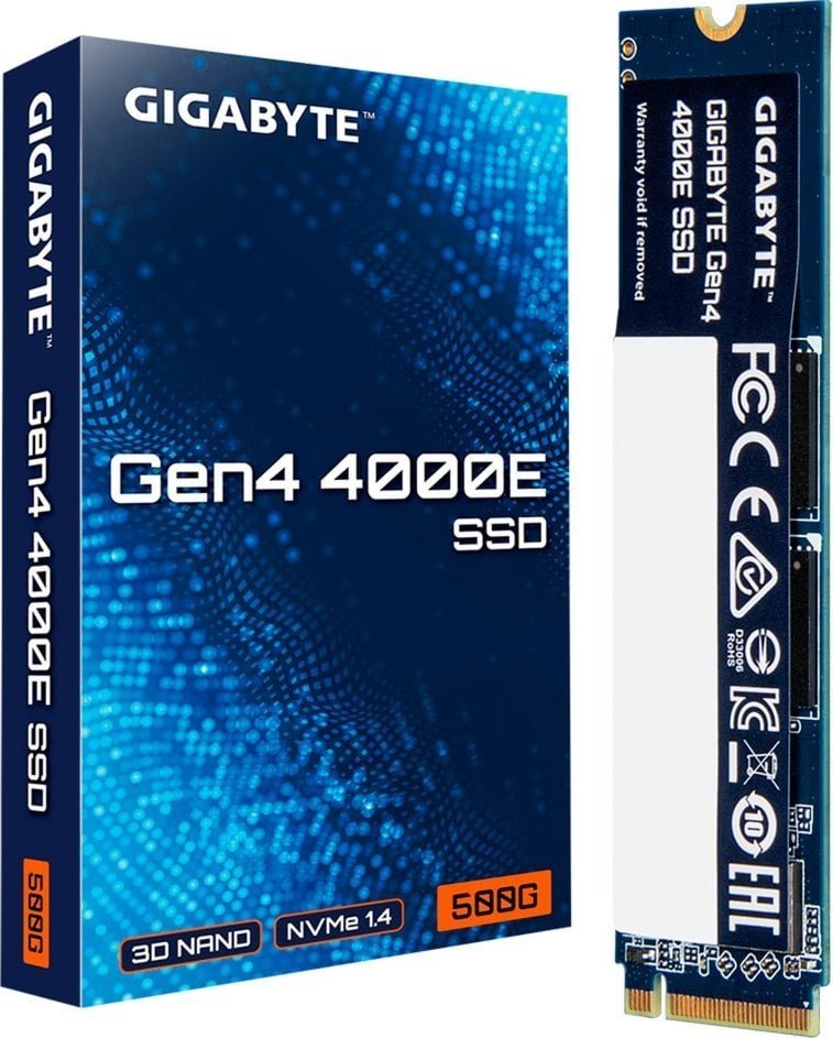 Gigabyte 4000E SSD, 500GB, M.2 2280 PCI-E x4 Gen4 NVMe - Image 1