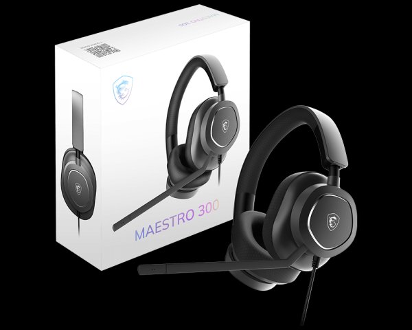 MSI Maestro 300 Headset, Black - Thumbnail 3
