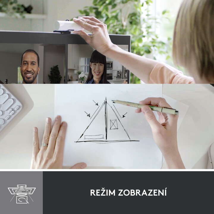 Logitech Brio 500 Webcam, White - Thumbnail 8
