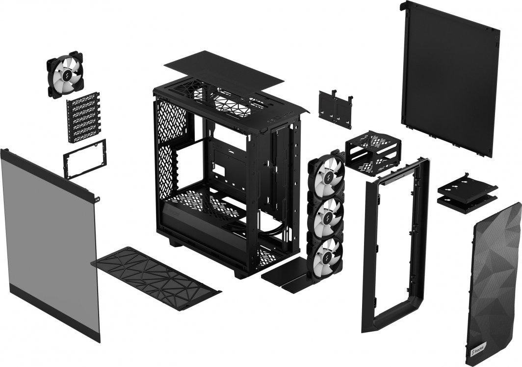 Fractal Design Meshify 2 Compact Lite RGB Case, Midi Tower - Thumbnail 4