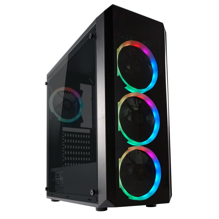 CUSTOM BUILD Gaming Desktop, Ryzen 5-5500, 16GB RAM, 480GB SSD, NVIDIA GTX 1650, LC Power Curved 24" 165Hz - Thumbnail 4