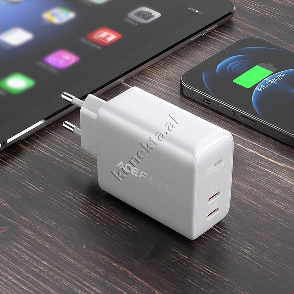 AceFast Adaptor Karikimi 40W Me 2 Porta Type-C - Thumbnail 10