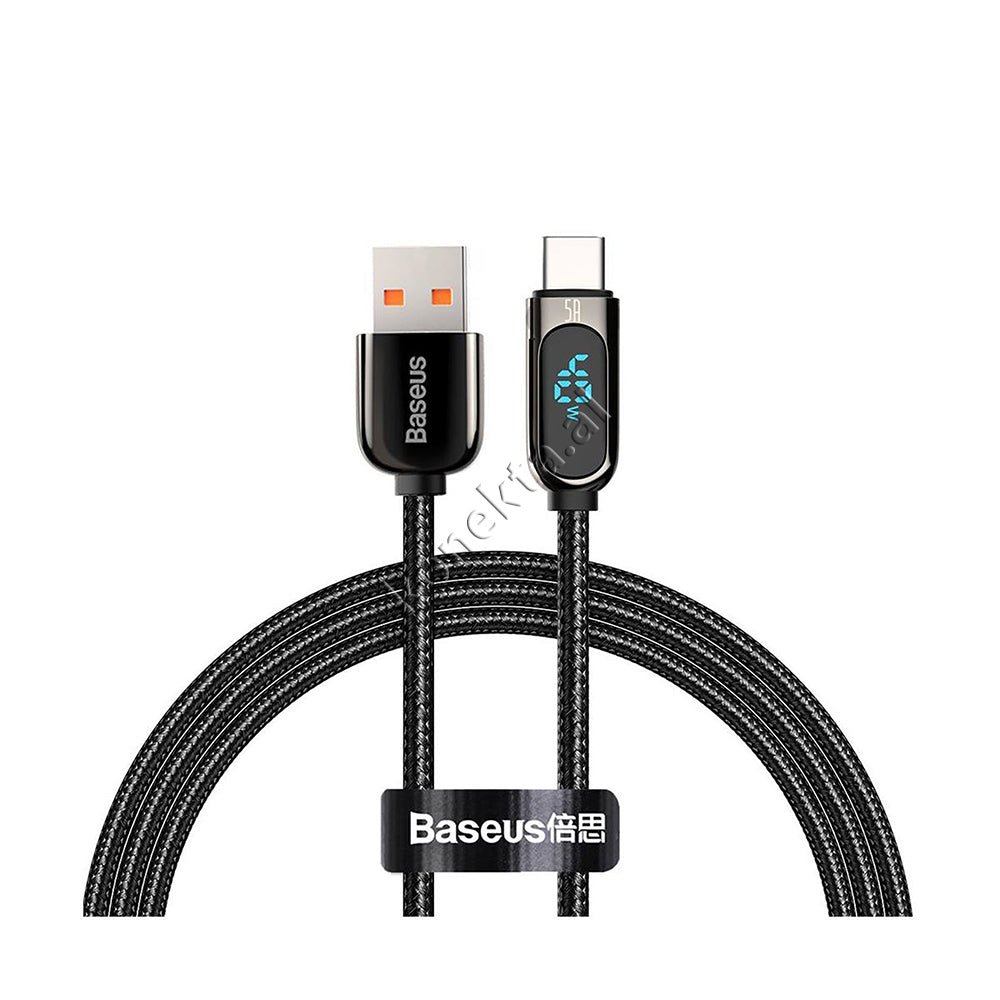 Baseus Fast Charge 5A Cable, 1m, Black - Image 1