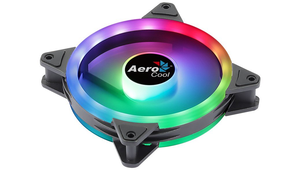 Aerocool Duo 12 ARGB Fan, 12 cm, Black - Image 1