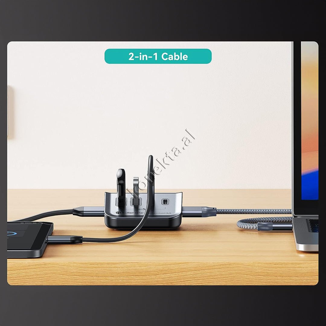 YottaMaster Type-C HUB 10Gbps 4-in-1 with Type-C Cable - Thumbnail 3