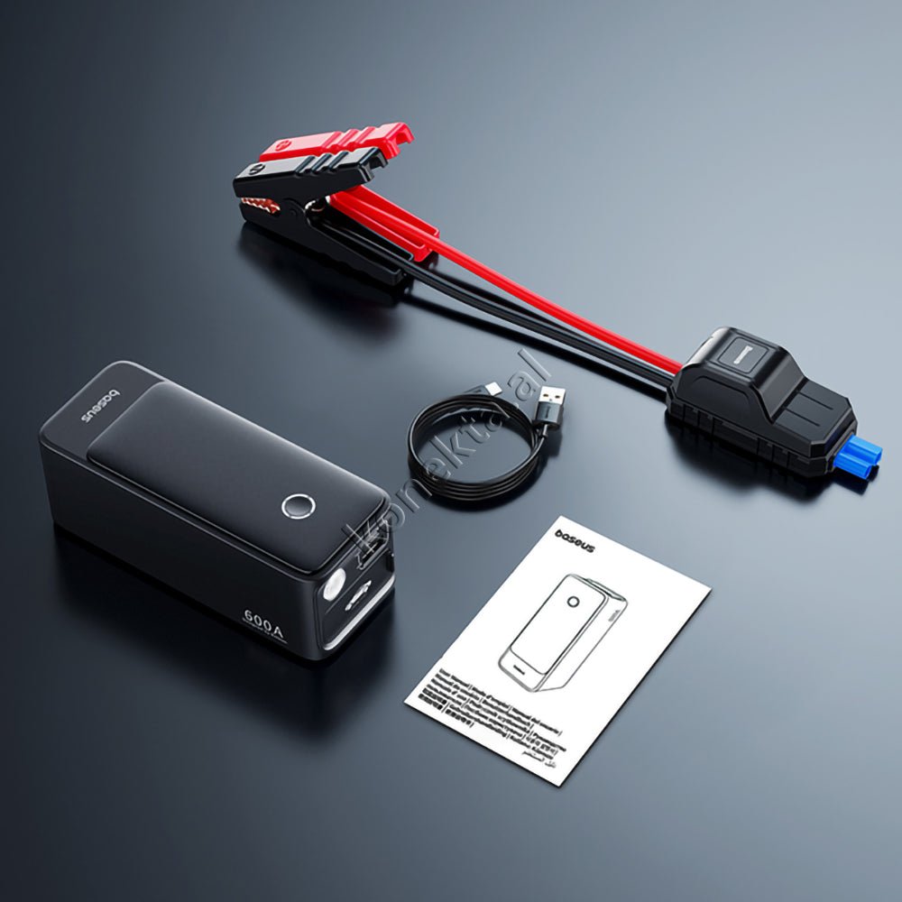Baseus Multifunctional External Starter Battery, 6000mAh, Black - Thumbnail 5