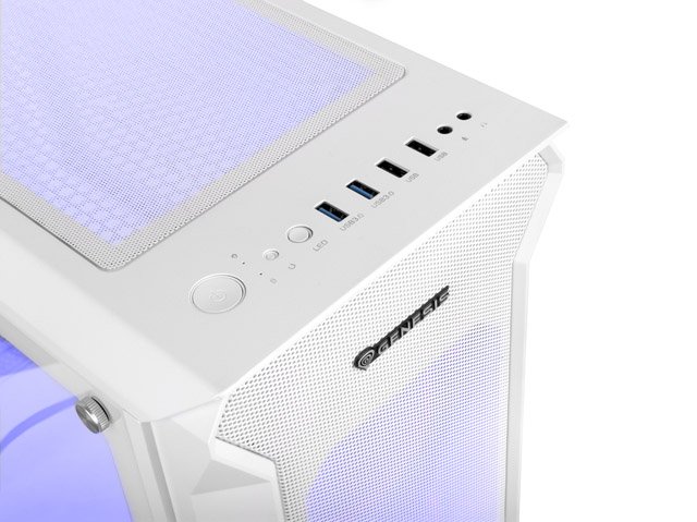 Genesis IRID 505 Case, Mid, Tower, White - Thumbnail 5