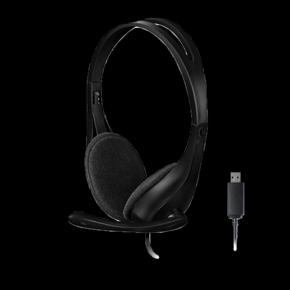 A4TECH HU-9 Headset, Black & Red - Image 1