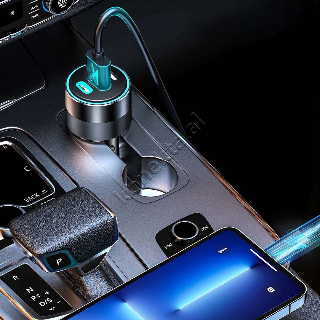 Choetech 130W Charger, 2 x Type-C, 1 x USB - Thumbnail 9
