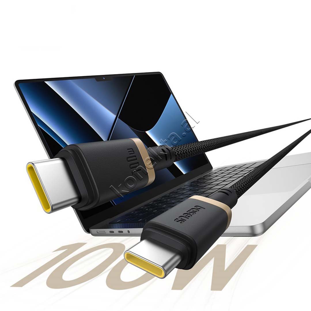 Baseus Type-C Cable, 100W - Thumbnail 3