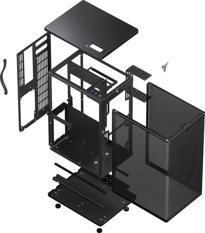 Jonsbo VR3 Case, Black, Mini Tower - Thumbnail 8