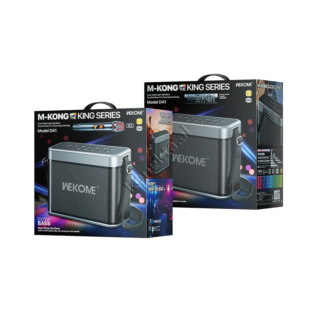 WK Bluetooth Speaker, 120W, Super Bass, With Two Microphones, Audio Port 6.5mm - Thumbnail 10