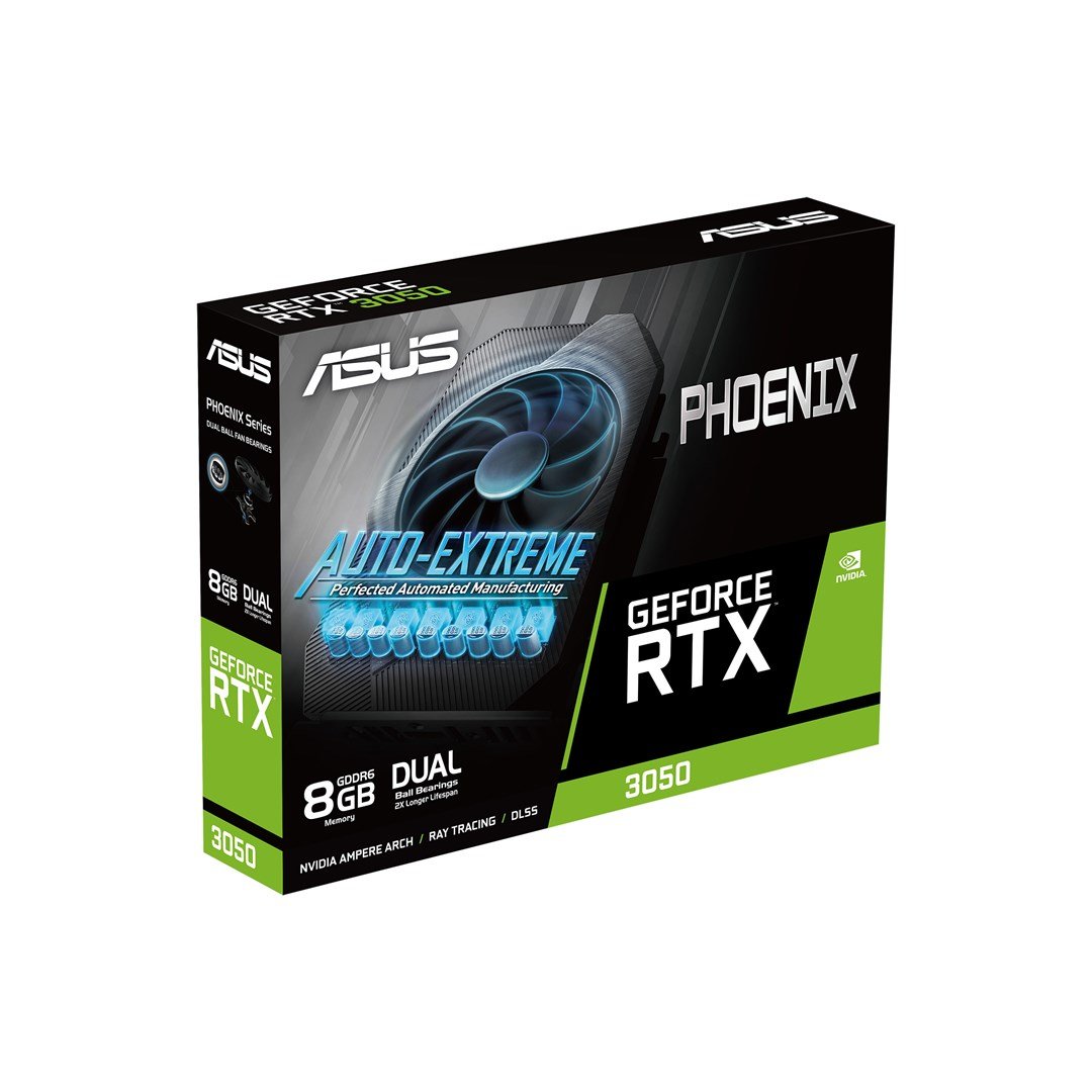 ASUS Phoenix GeForce RTX 3050 V2 Graphics Card, 8GB GDDR6 - Thumbnail 9