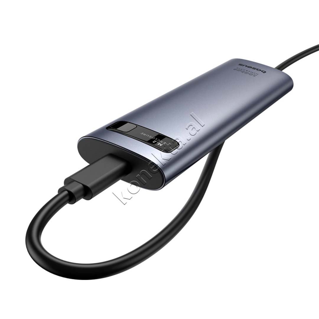 Baseus SSD M.2 NVME Dhe SATA Reader, Type-C - Thumbnail 3