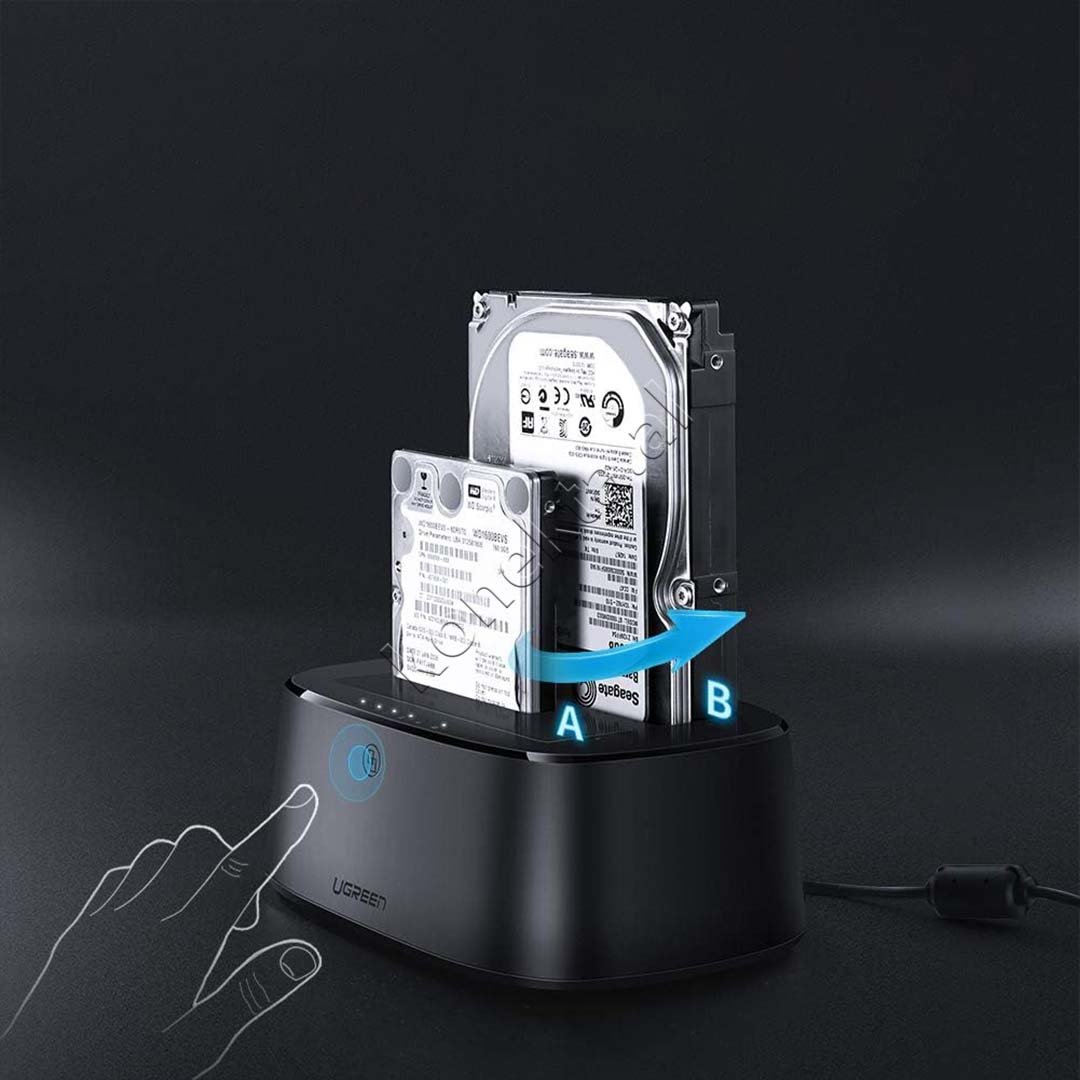 UGreen SATA HDD SSD Reader, 2.5" 3.5" USB 3.0 - Thumbnail 7