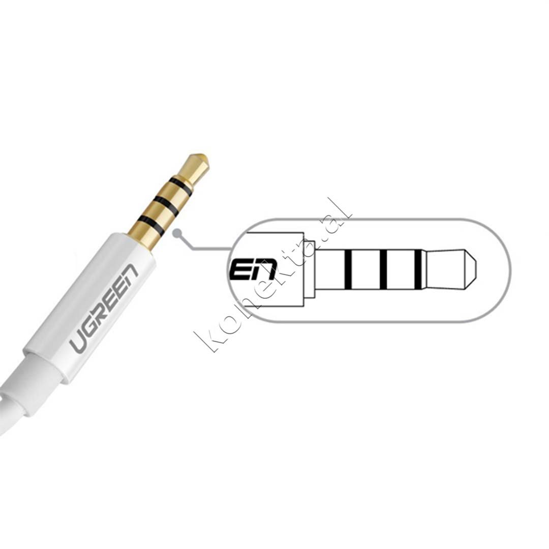 UGreen Aux Adapter Cable, 20cm, White - Thumbnail 5