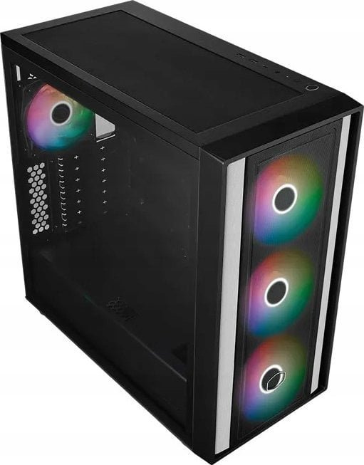Cooler Master MasterBox 600 Lite Case, Black, Midi Tower - Thumbnail 4