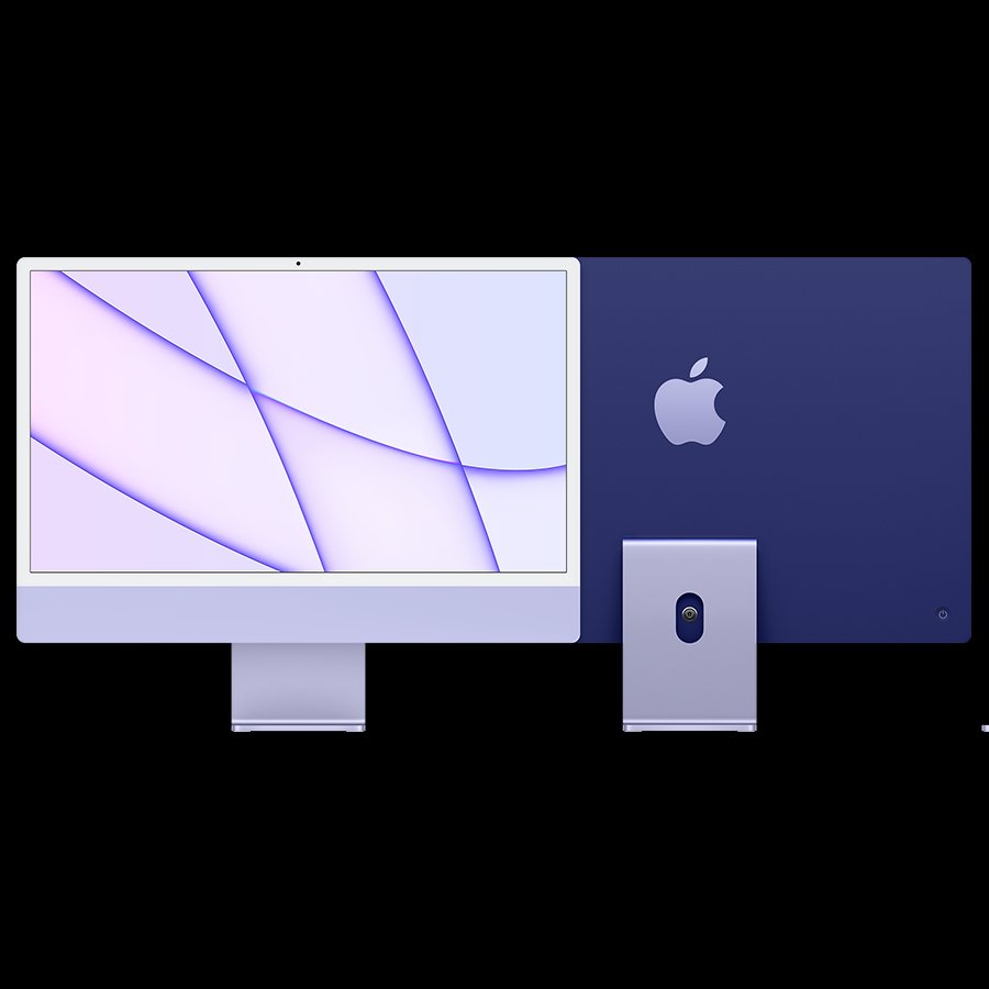 Apple iMac 24 Laptop, Purple, 512GB - Image 1