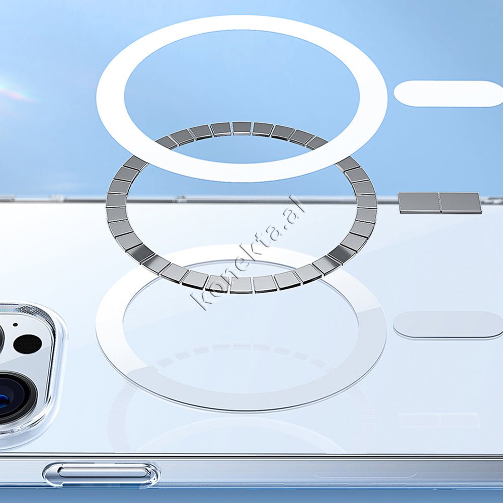 Baseus Cover Transparente Me MagSafe Per iPhone 13 Pro Max / 14 Pro Max - Thumbnail 7