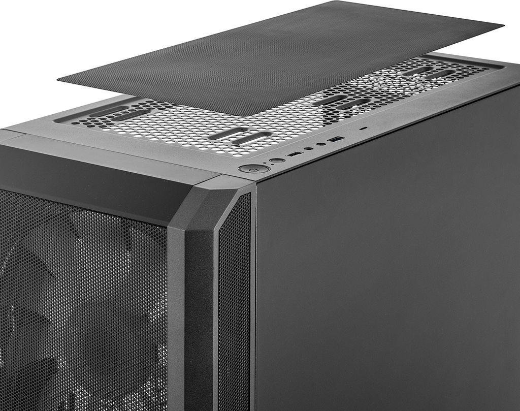 Modecom Volcano Amirani Case, Black, Midi Tower - Thumbnail 4