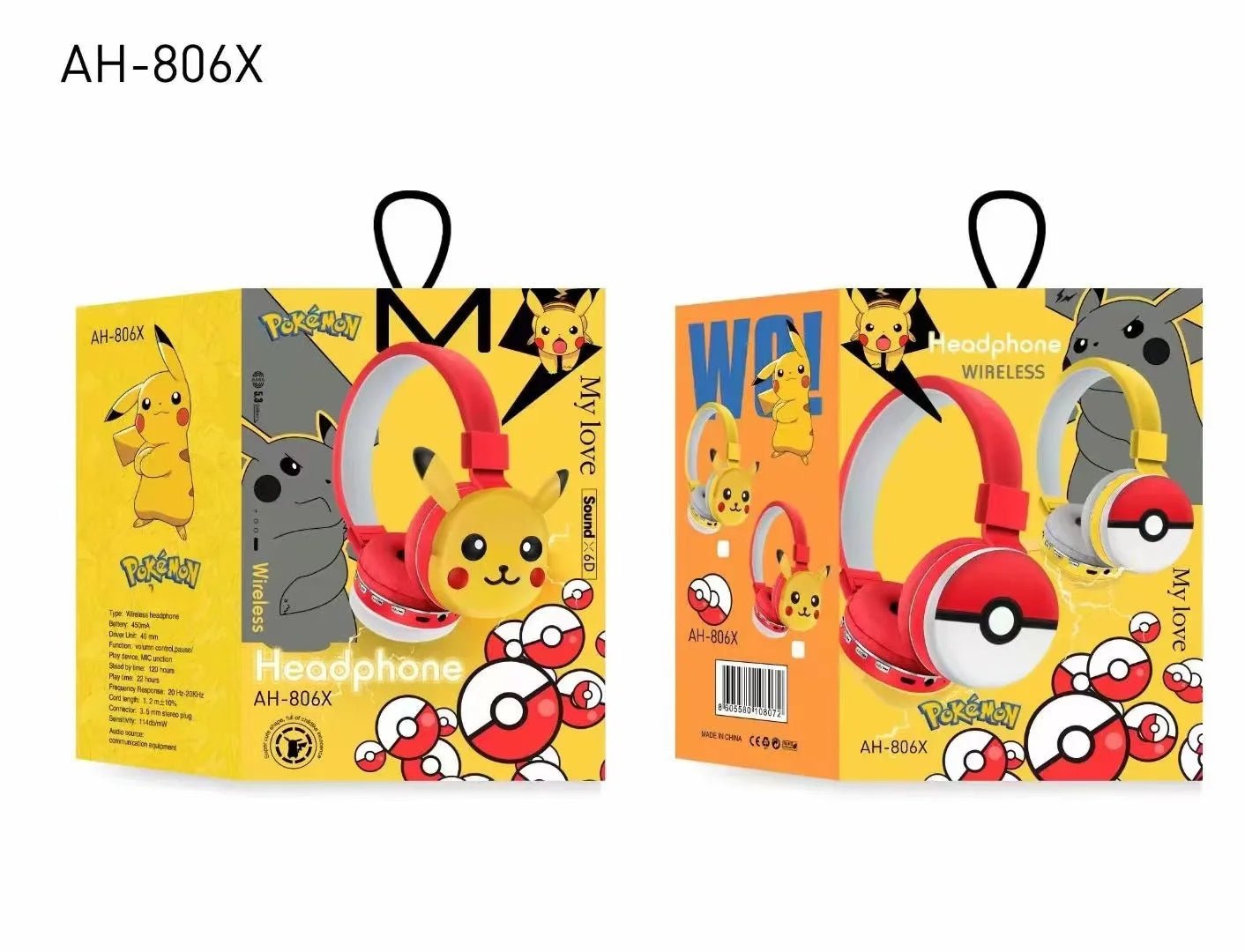 AH-806X Headphones, Pokemon - Thumbnail 3