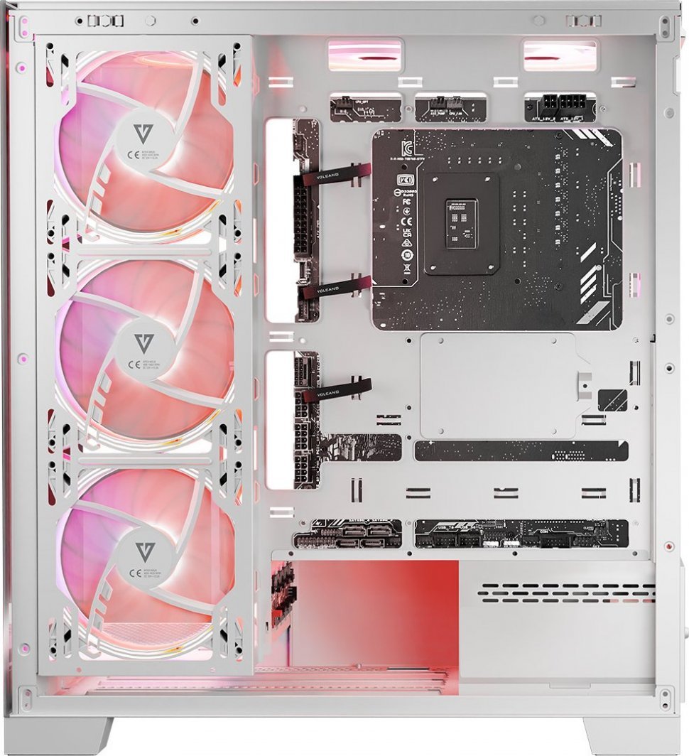 Modecom Volcano Space Apex ARGB Case, White, Midi Tower - Thumbnail 22