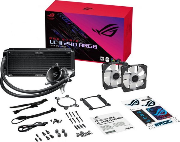 Asus ROG STRIX LC 240 II ARGB Liquid Cooler, Black - Thumbnail 6